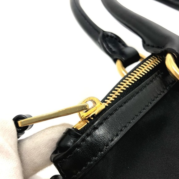 Prada Triangle Handbag 2way Bag Black - Picture 4 of 10